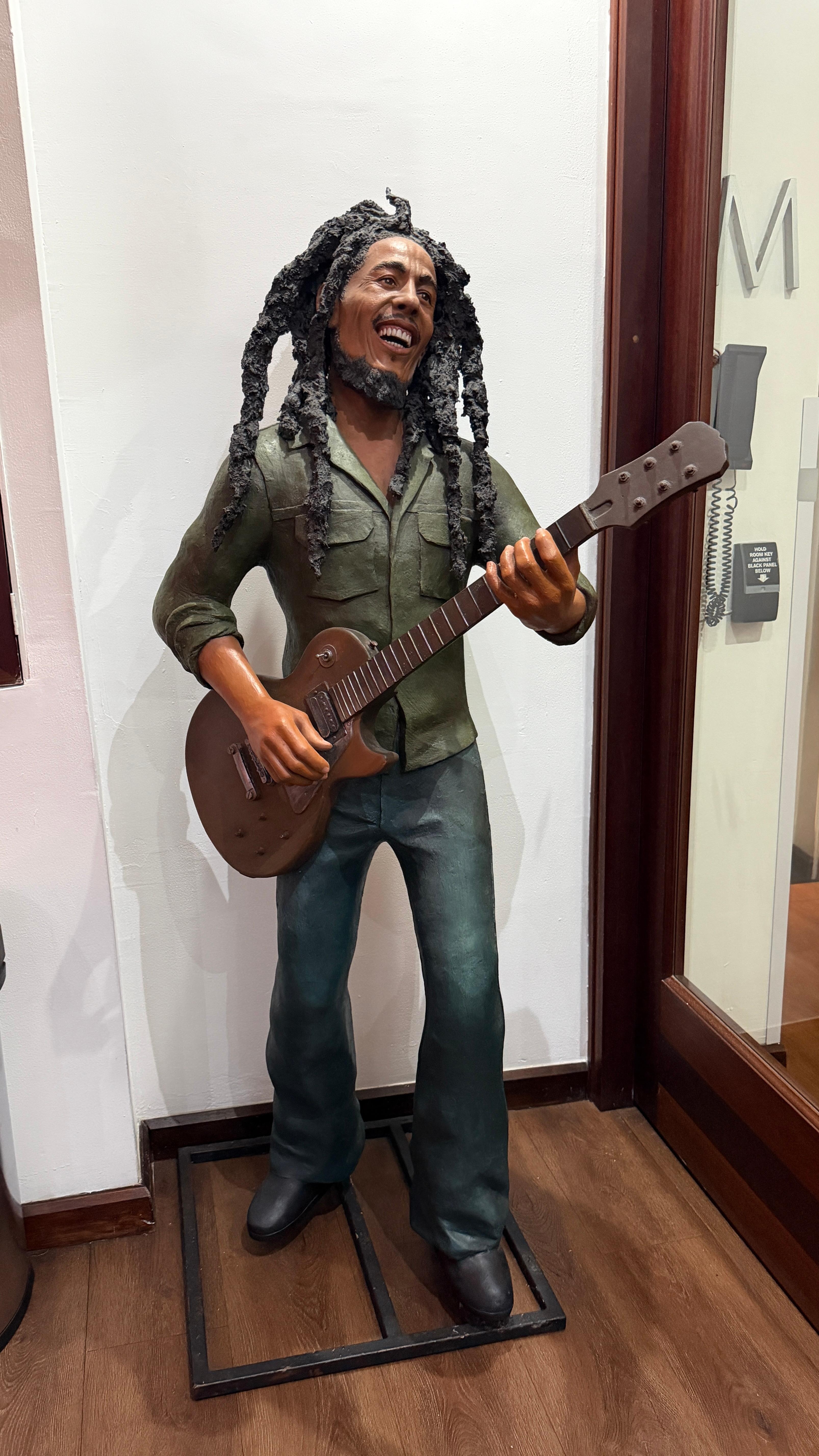 Bob Marley remnants through the hotel, beautifully done. 