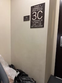 Our floor with garbage