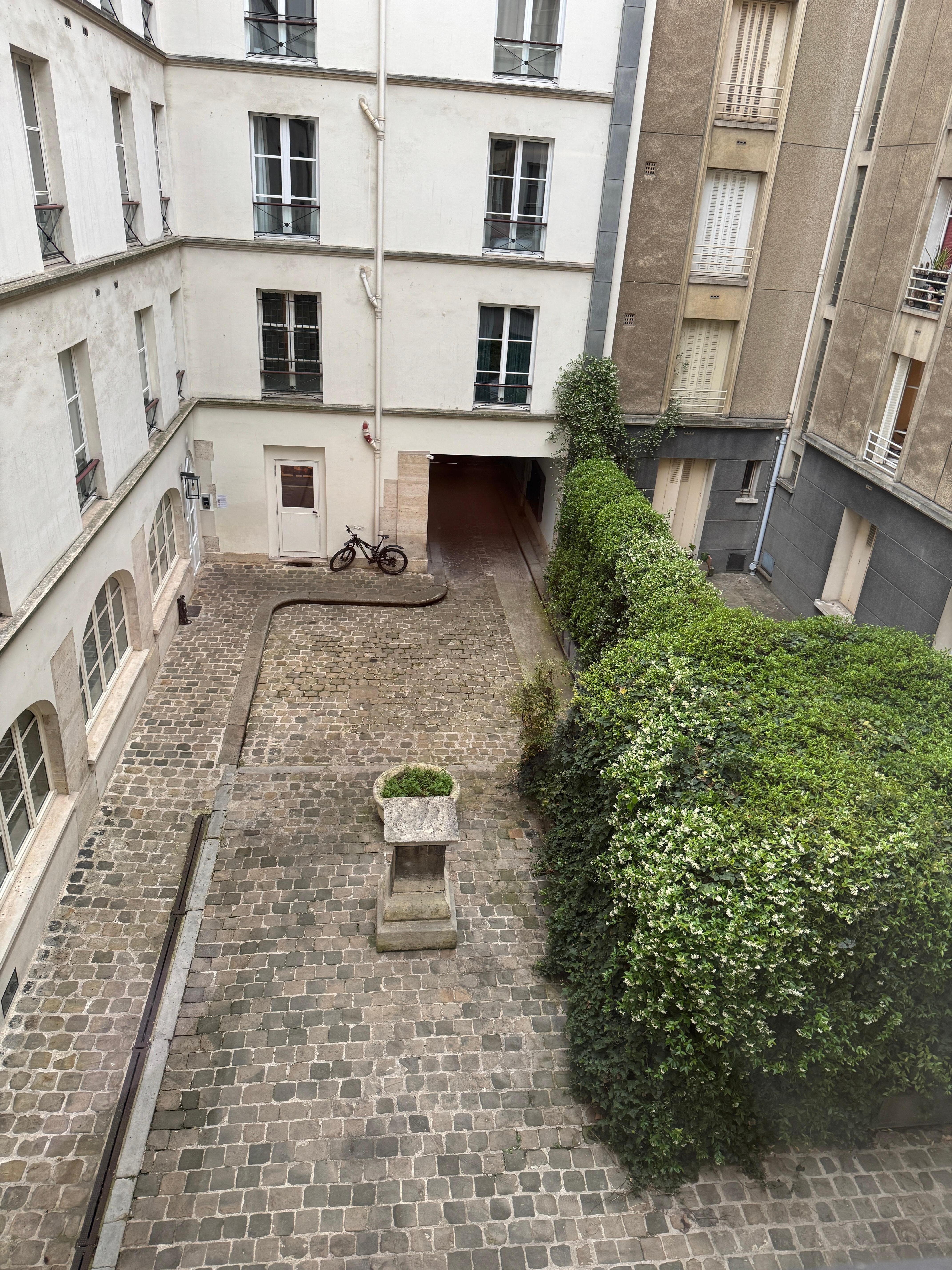 Courtyard view from window