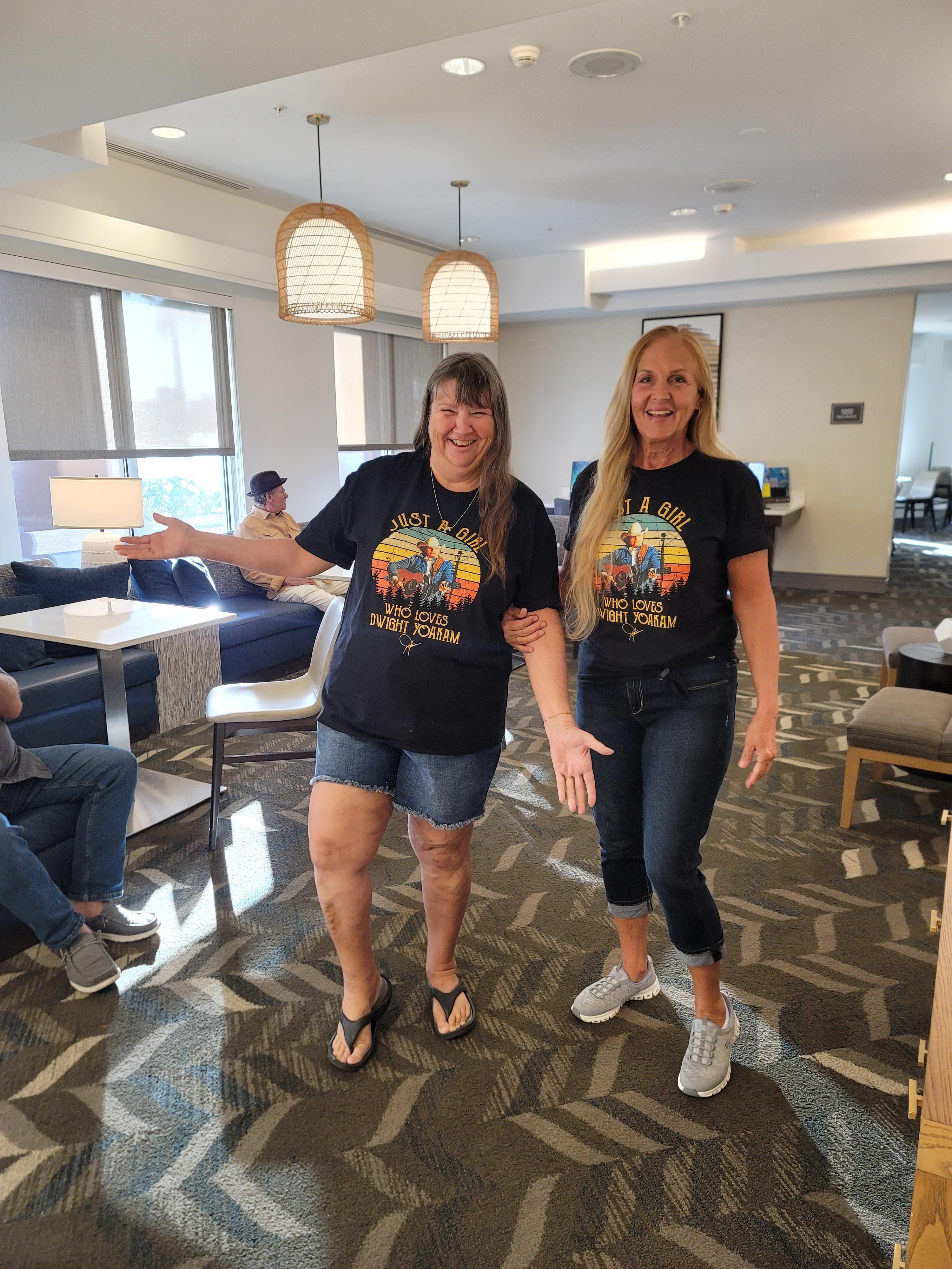 On our way to Dwight Yoakam Concert