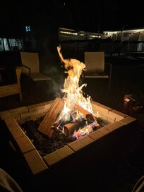 Great fire pit area outside