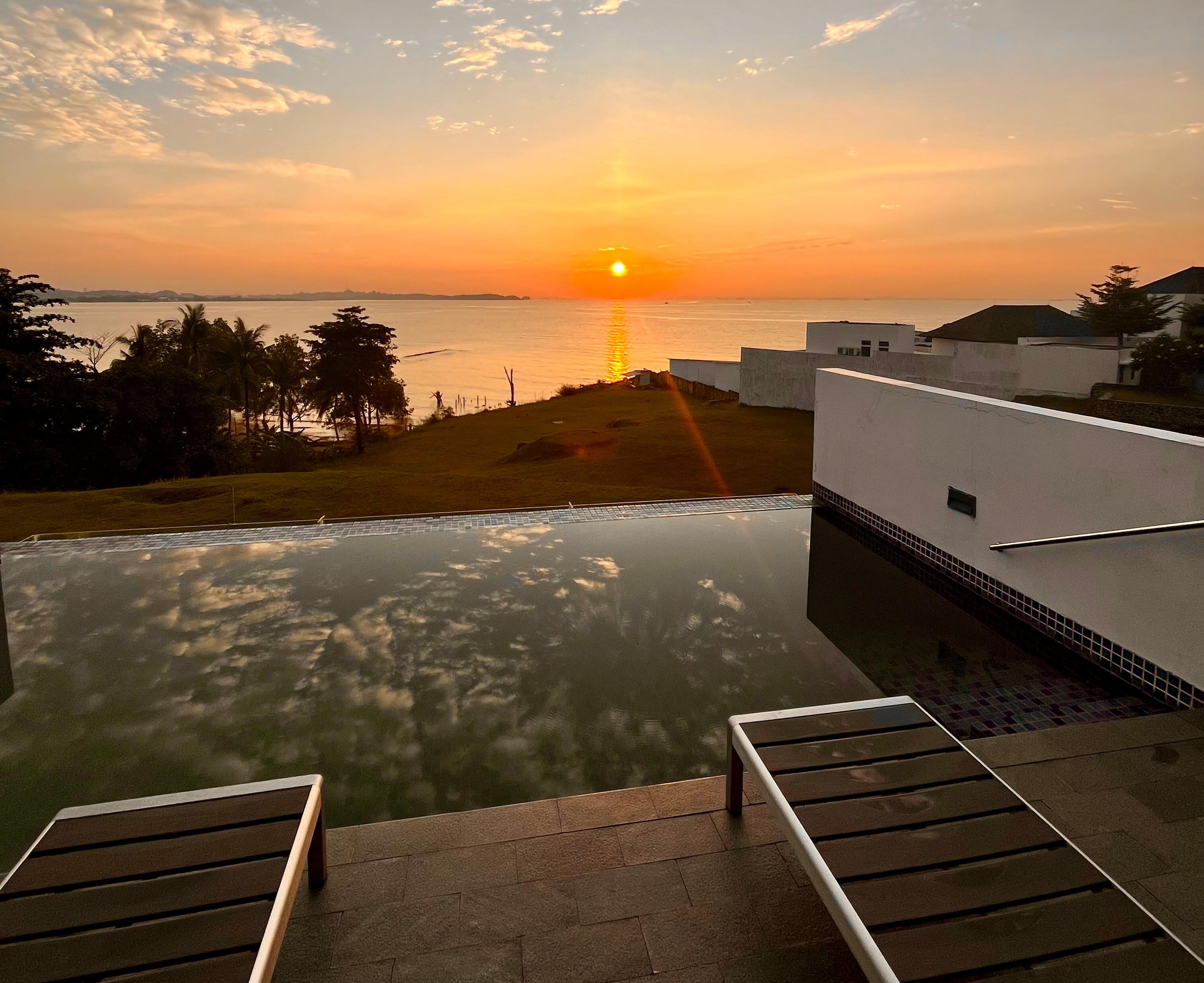 Sunset from the room