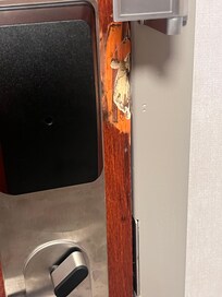 This was our door, didn’t make me feel great