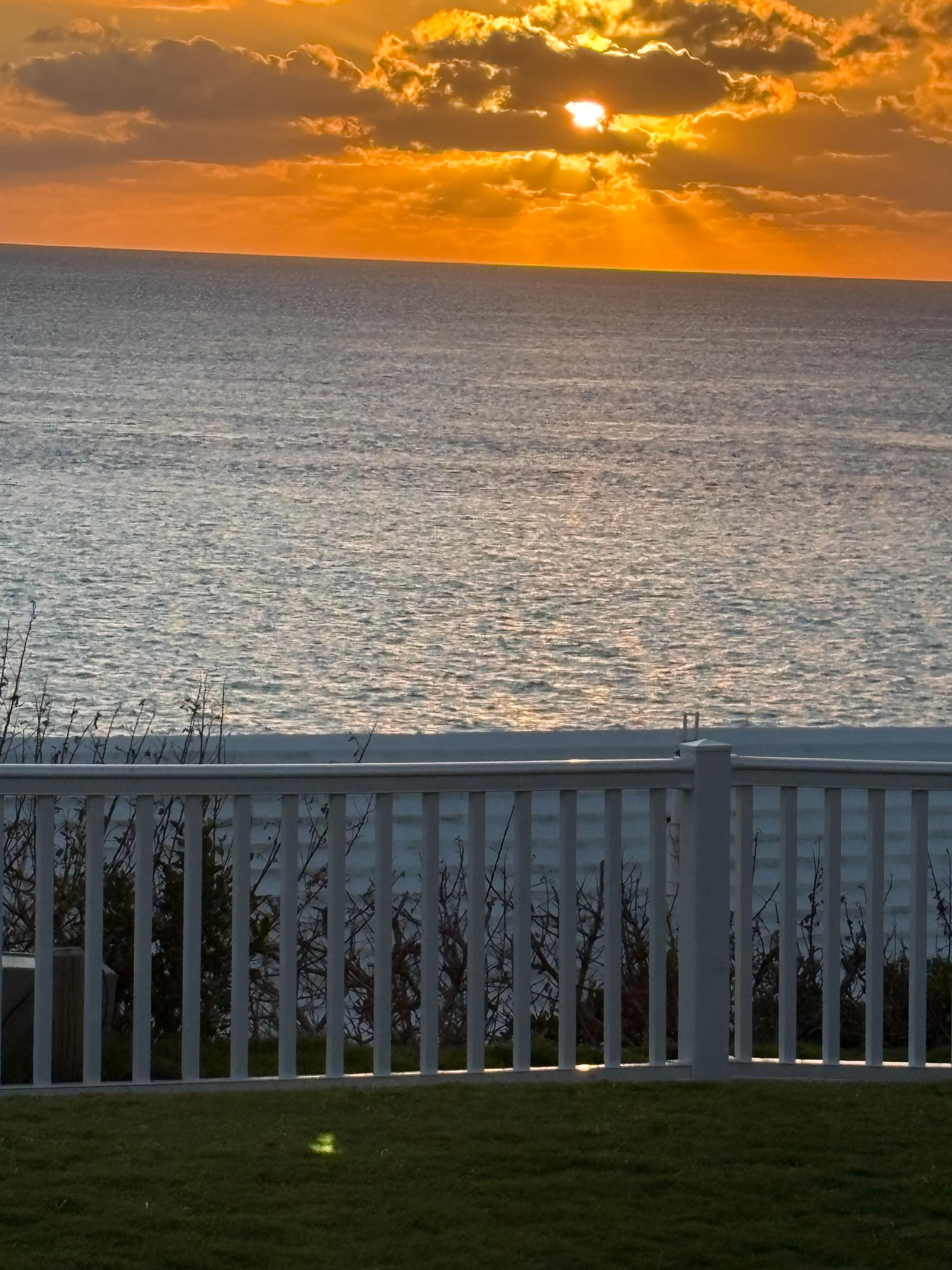 Sunset view from room