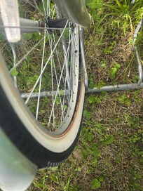 Flat on bike