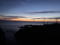 Sunset view from the cottage