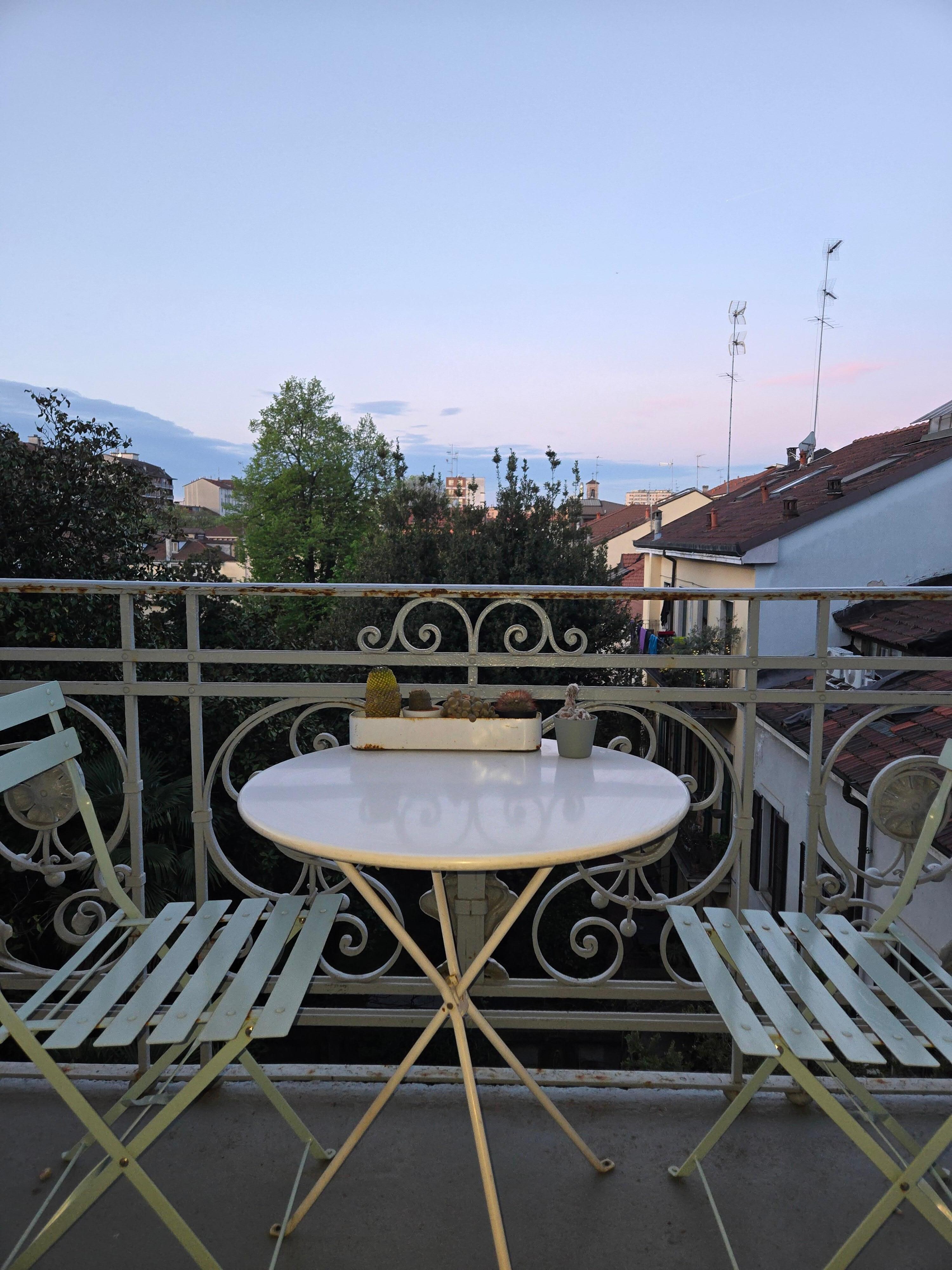 Balcony off living room