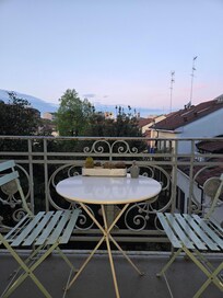 Balcony off living room