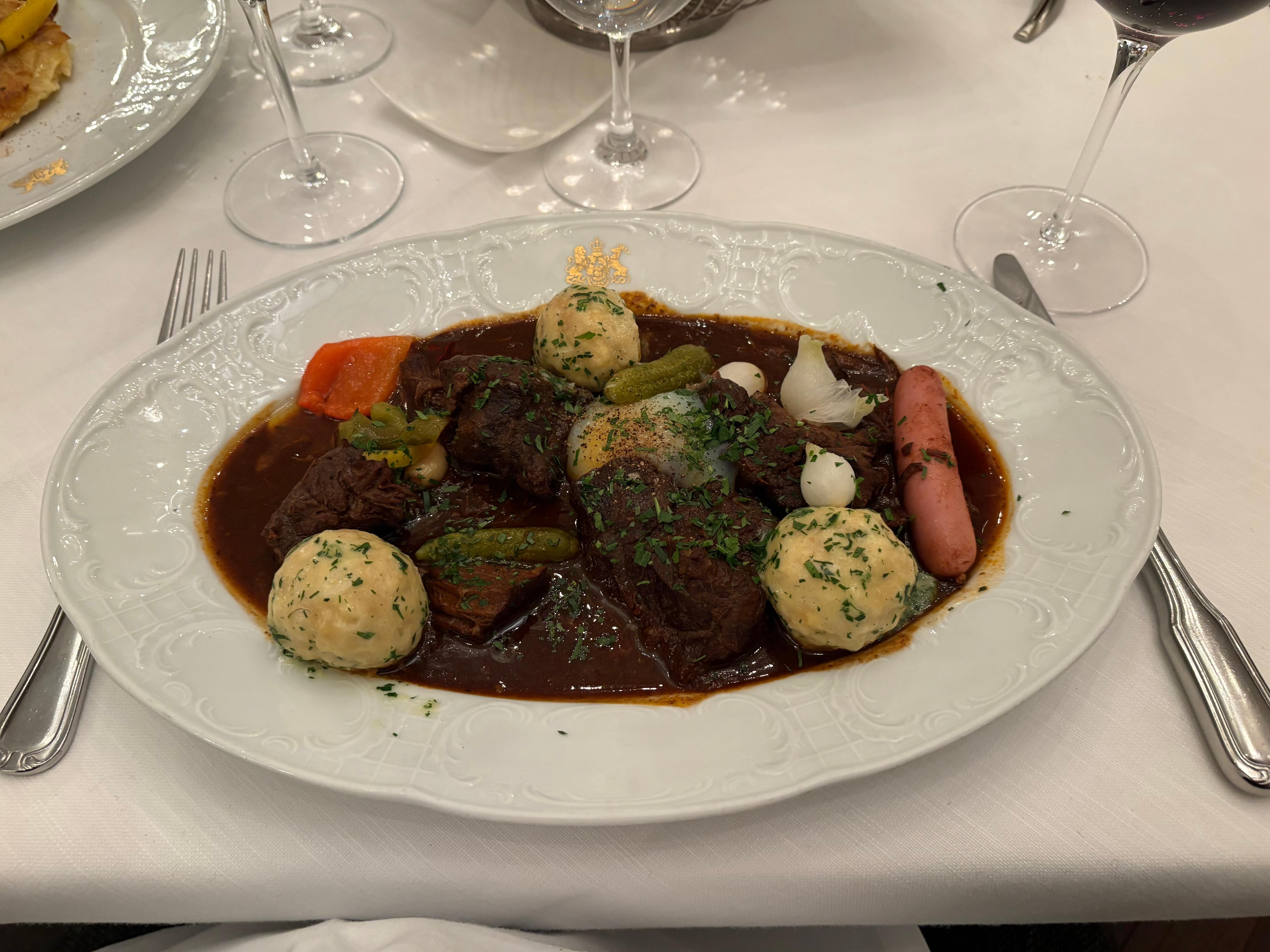 More rustic dishes such as Ox Goulash was very good in the Café