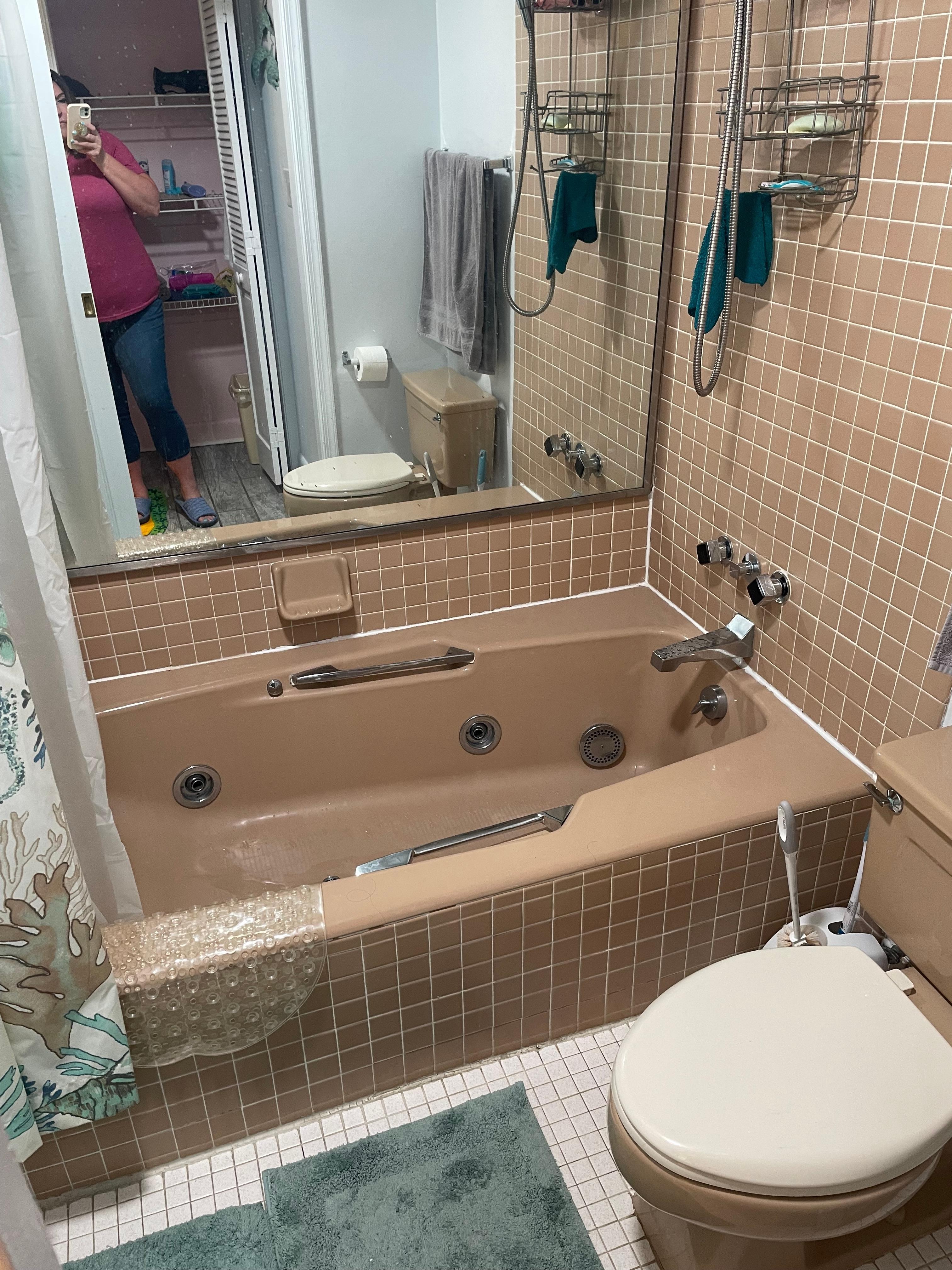 Master bathroom as of June 2025