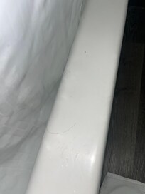 Hair that was found on the tub when I checked in.