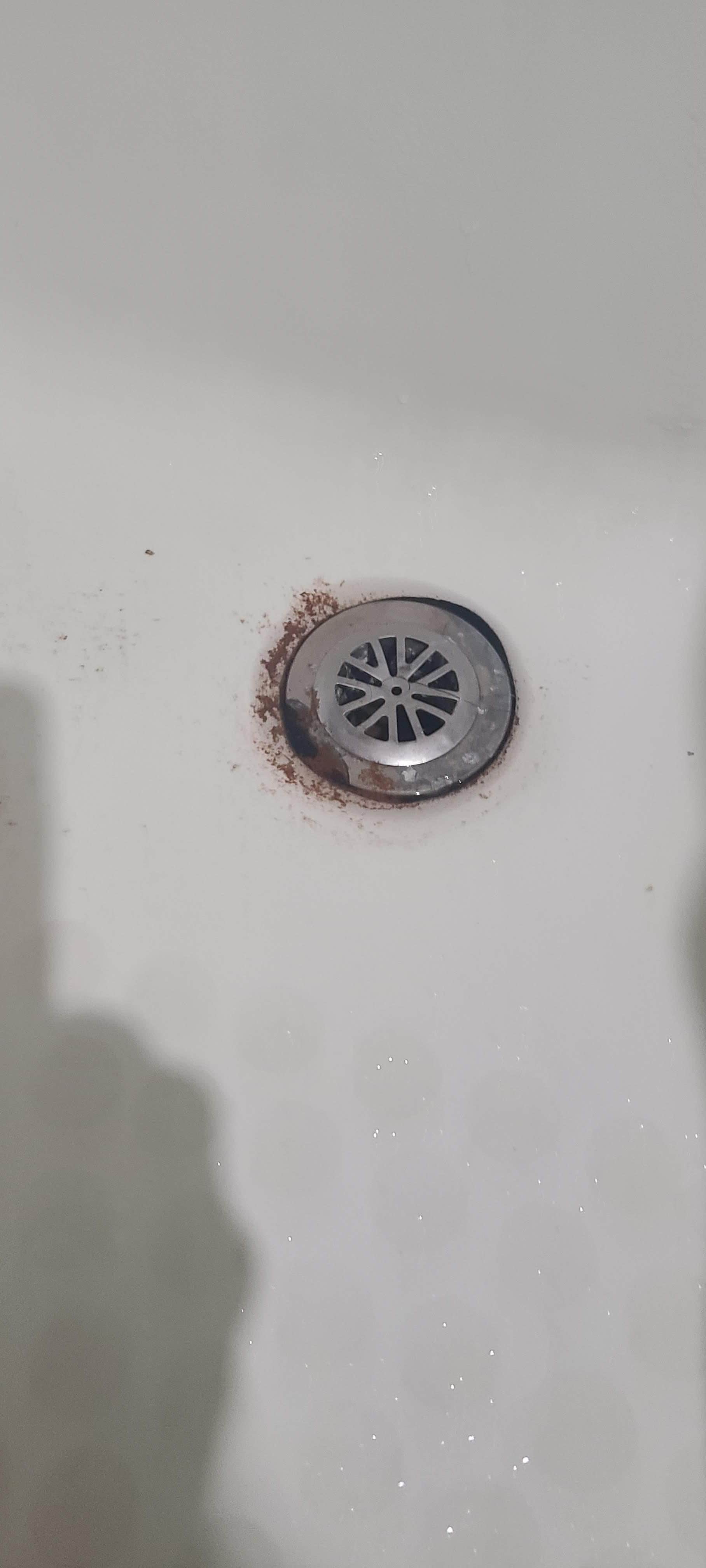 filthy tub drain