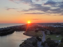 Sunset view from balcony