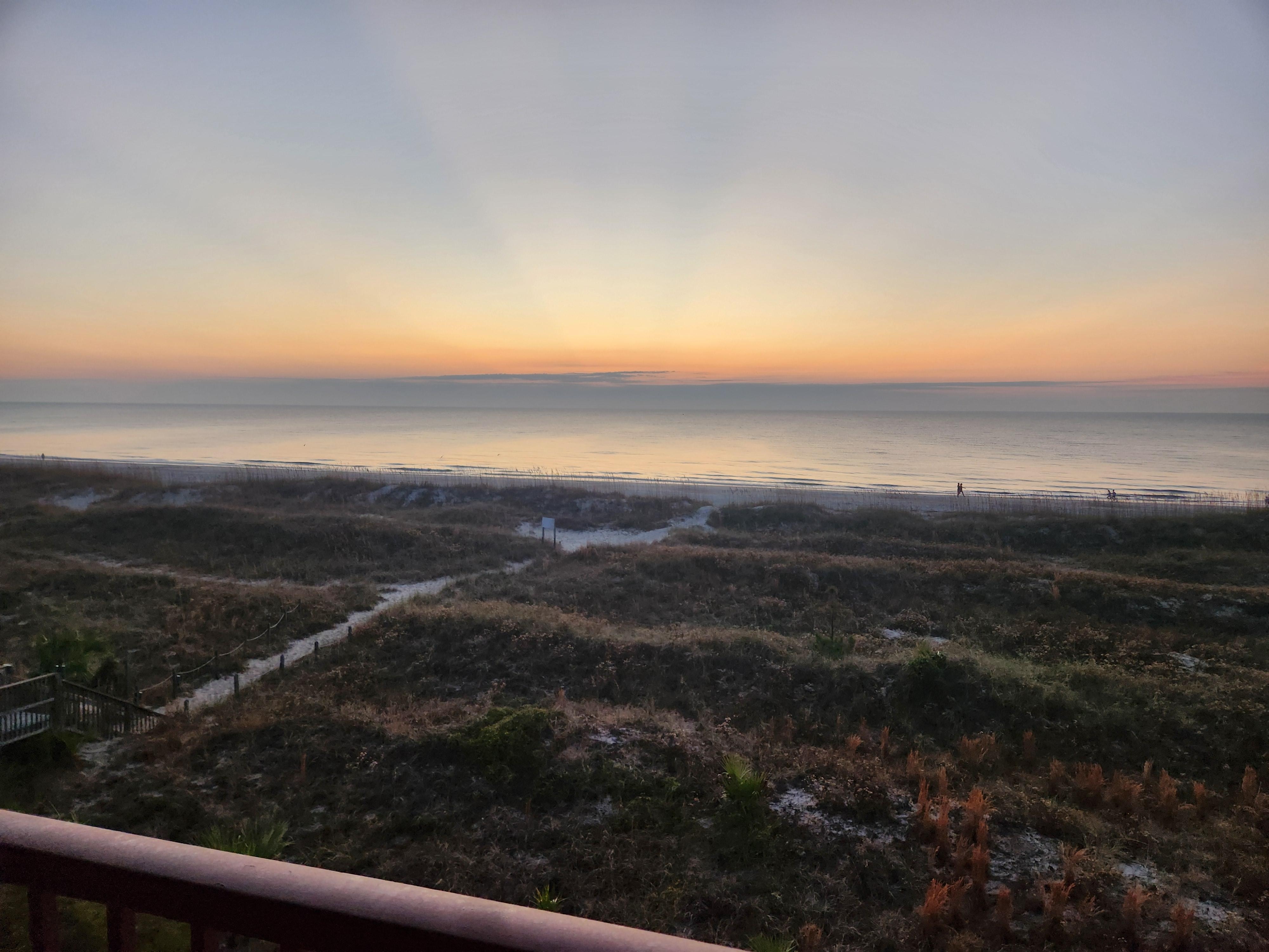 First light from condo balcony