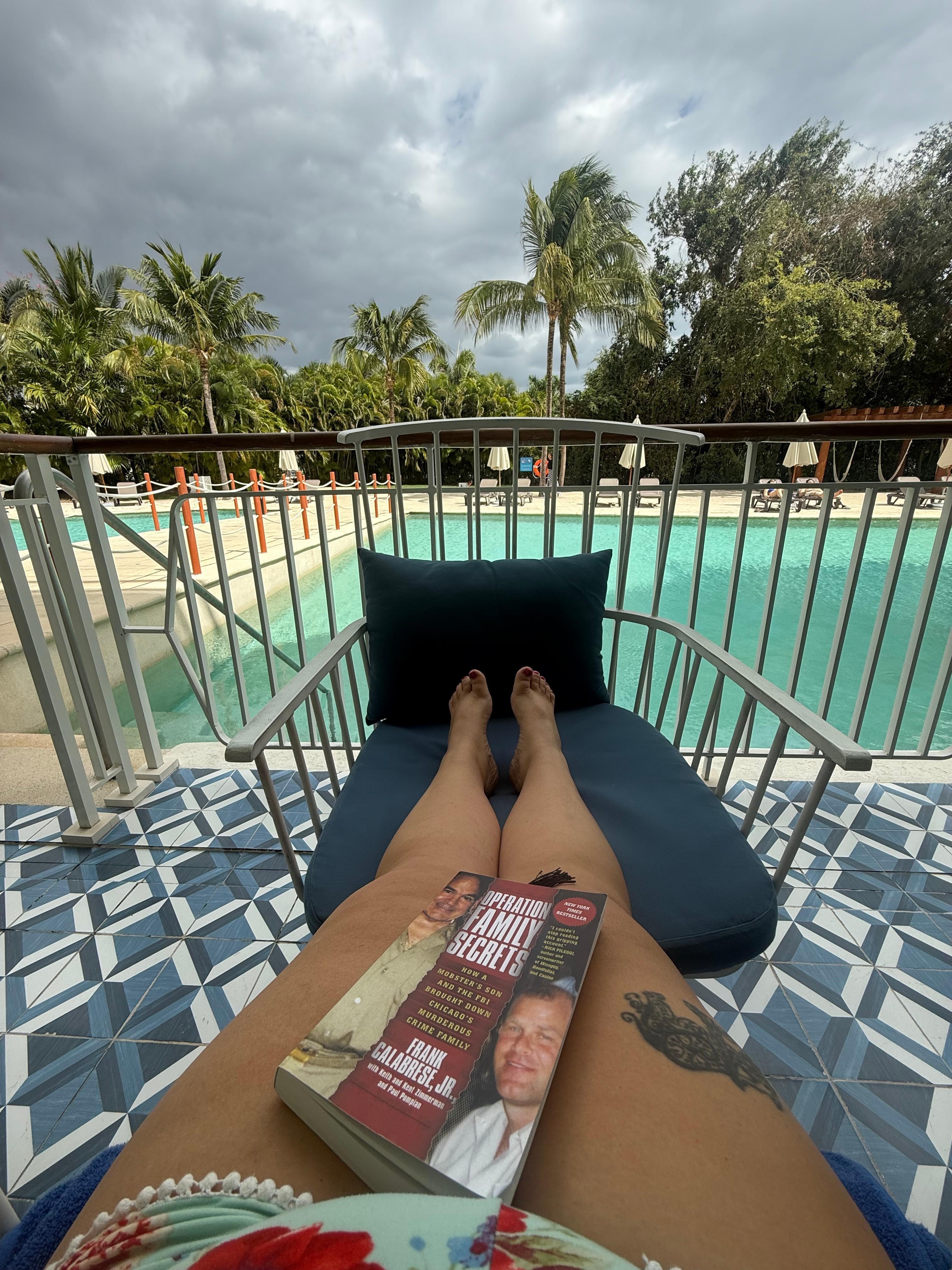 I did enjoy my swim
Up pool 