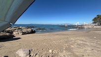 Beach in front of condo