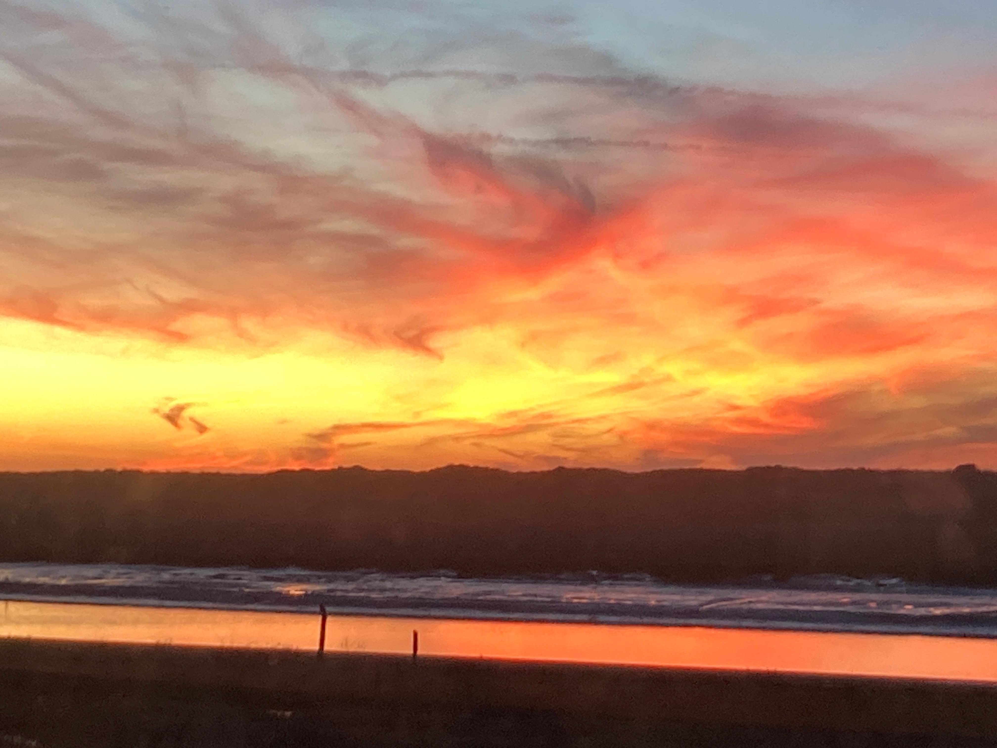 This was the sunset from our room!