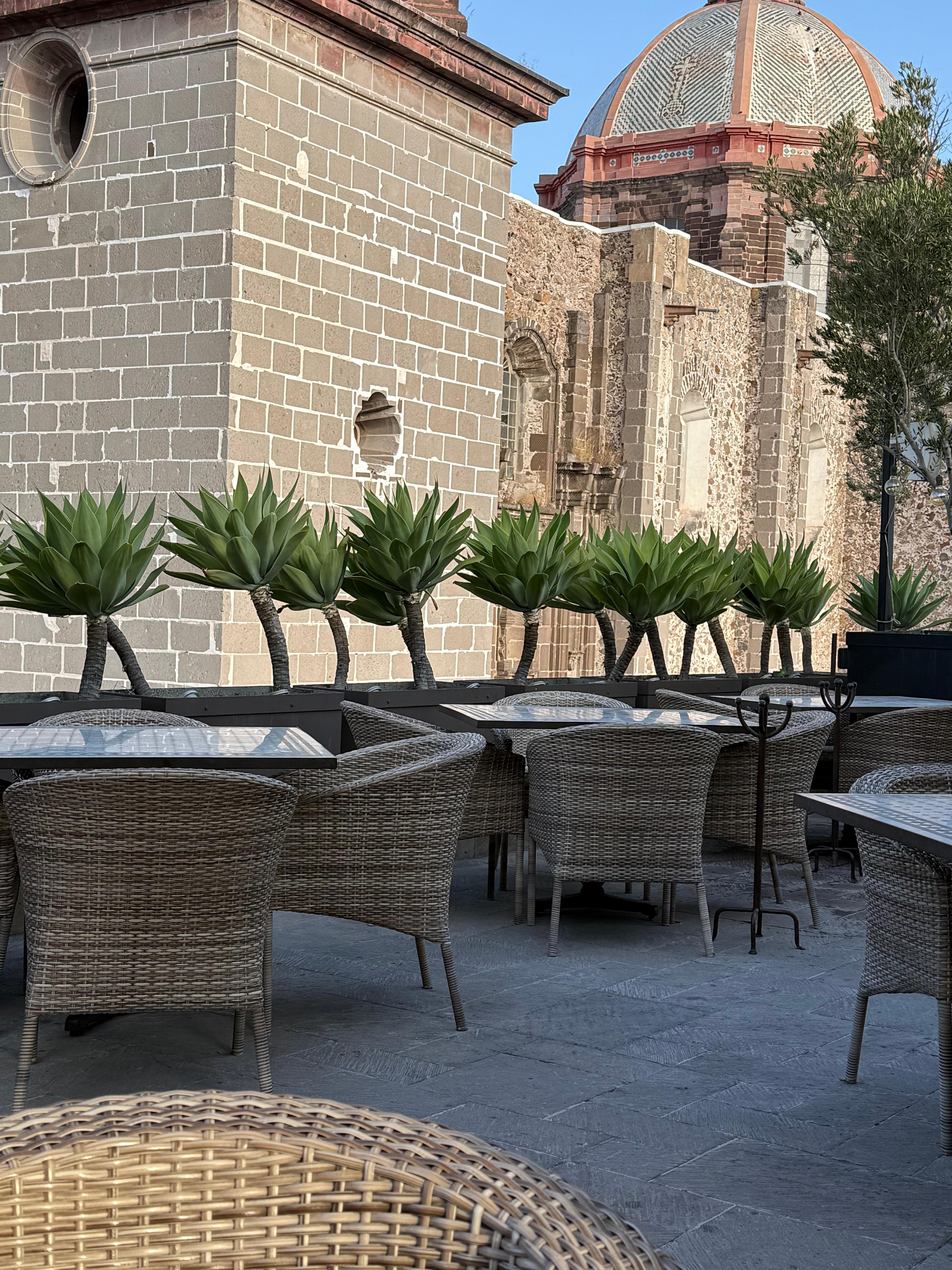 Roof top restaurant “Fatima” for breakfast. 