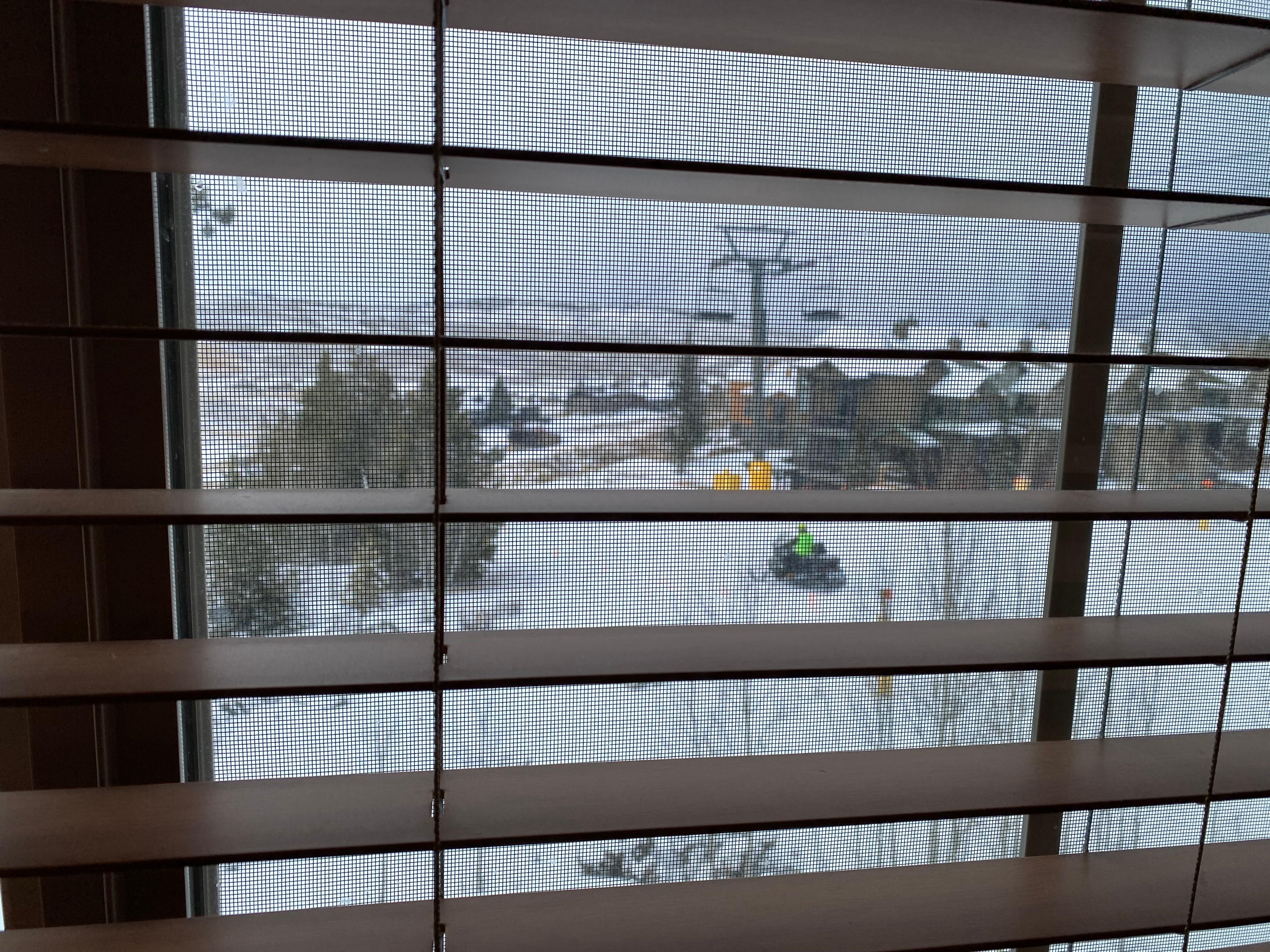 Amazing view of distant peaks from the kitchen window. Kicking Horse lift right outside.