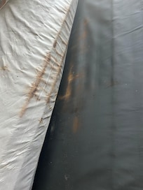 Rust on mattress and filthy.