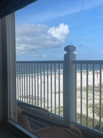 Took photo from couch looking out the window.