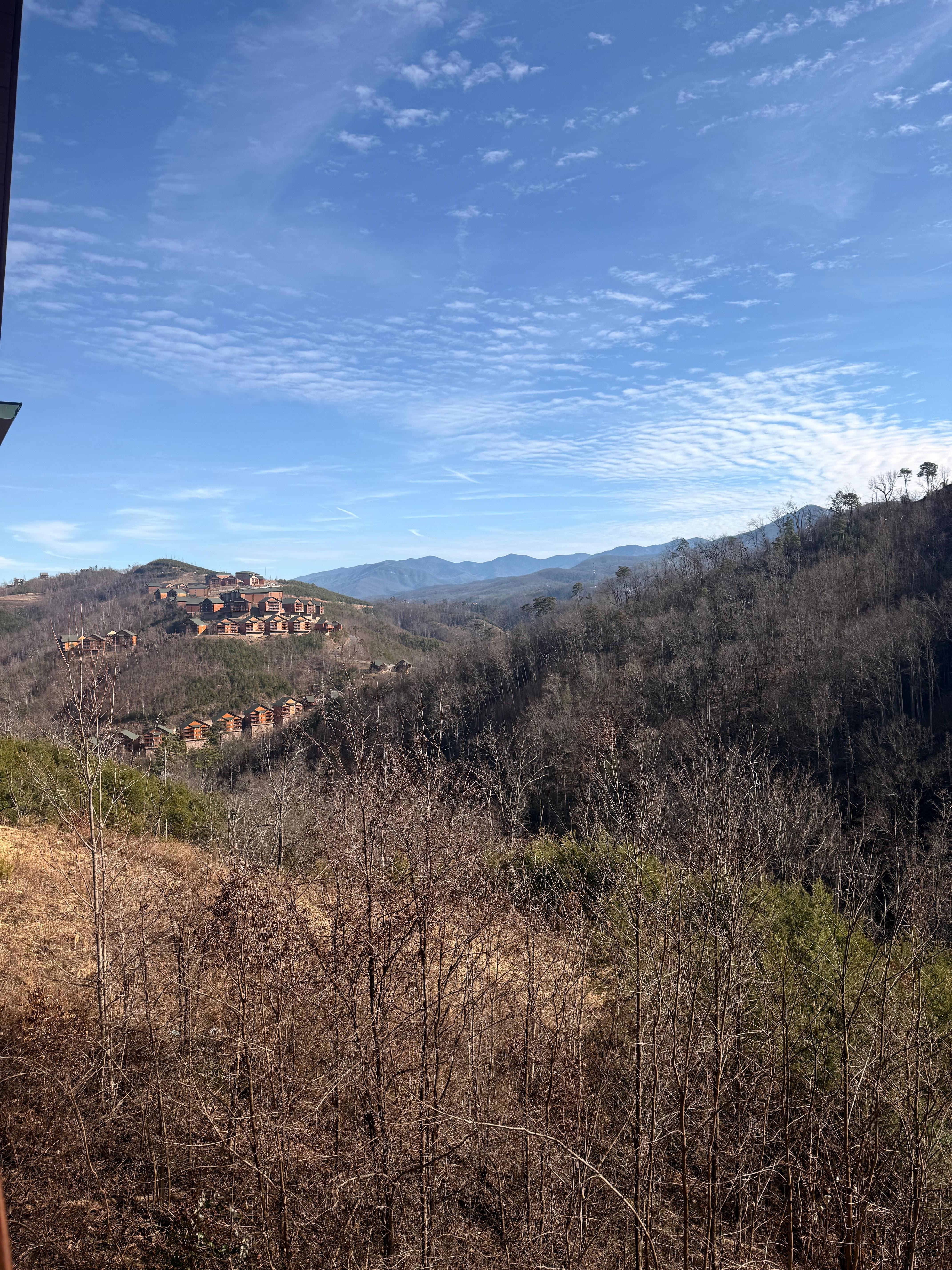 From the main floor deck. 