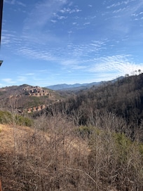 From the main floor deck.