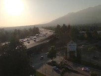 Freeway view and noise from room all night could not sleep at all and then cleaning staff do not respect the do not disturb sign and knock at door relentlessly. No rest at all!