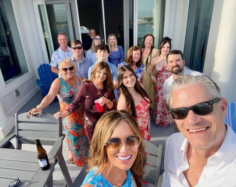 2nd Floor Balcony had a lot of room for our group.