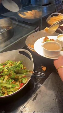breakfast only comes with 6 dishes