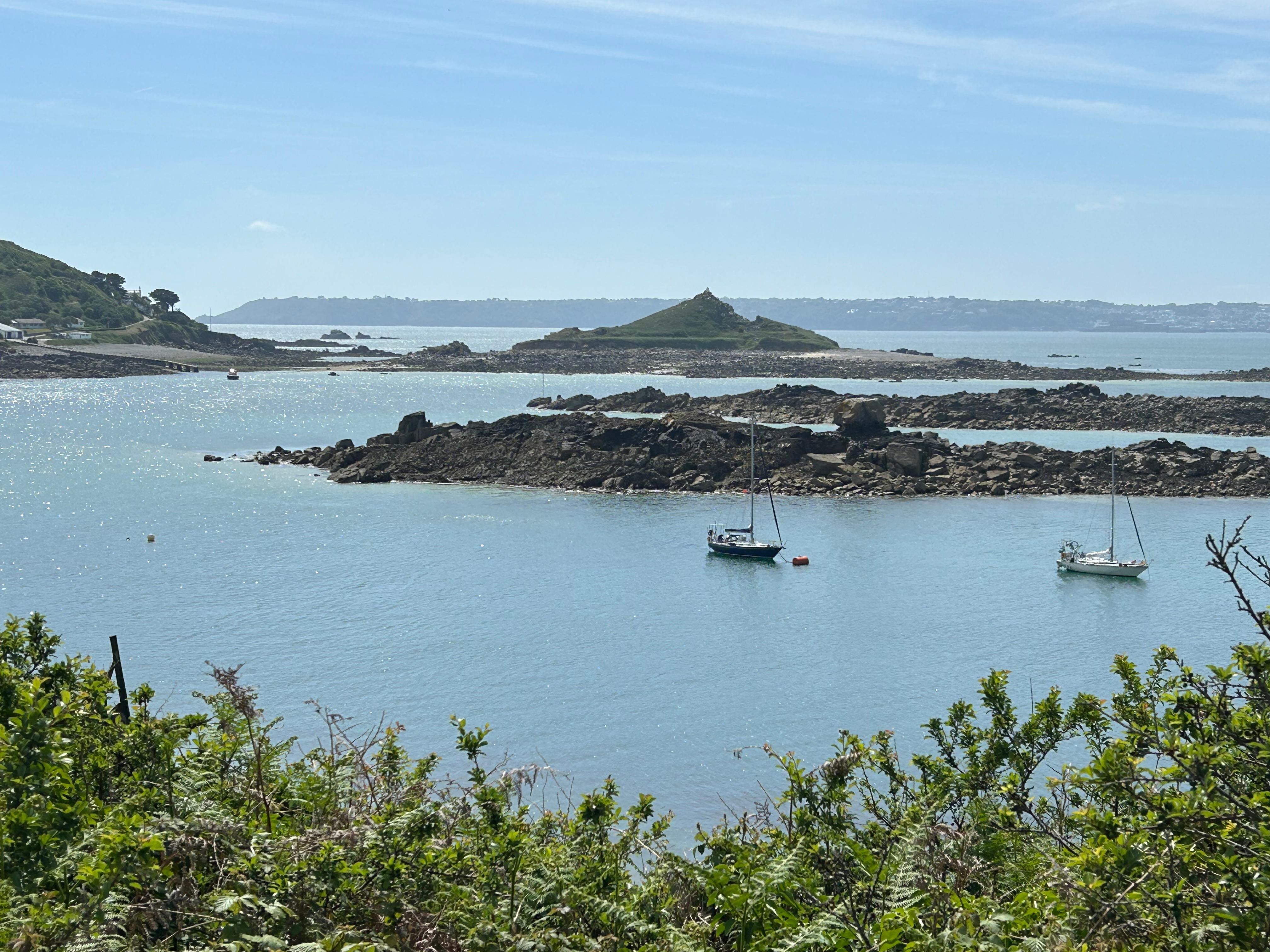 View from quay at Herm