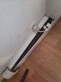 Broken wall heater