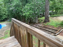 Fence broke around pool and pit bull dog snooping around everywhere.