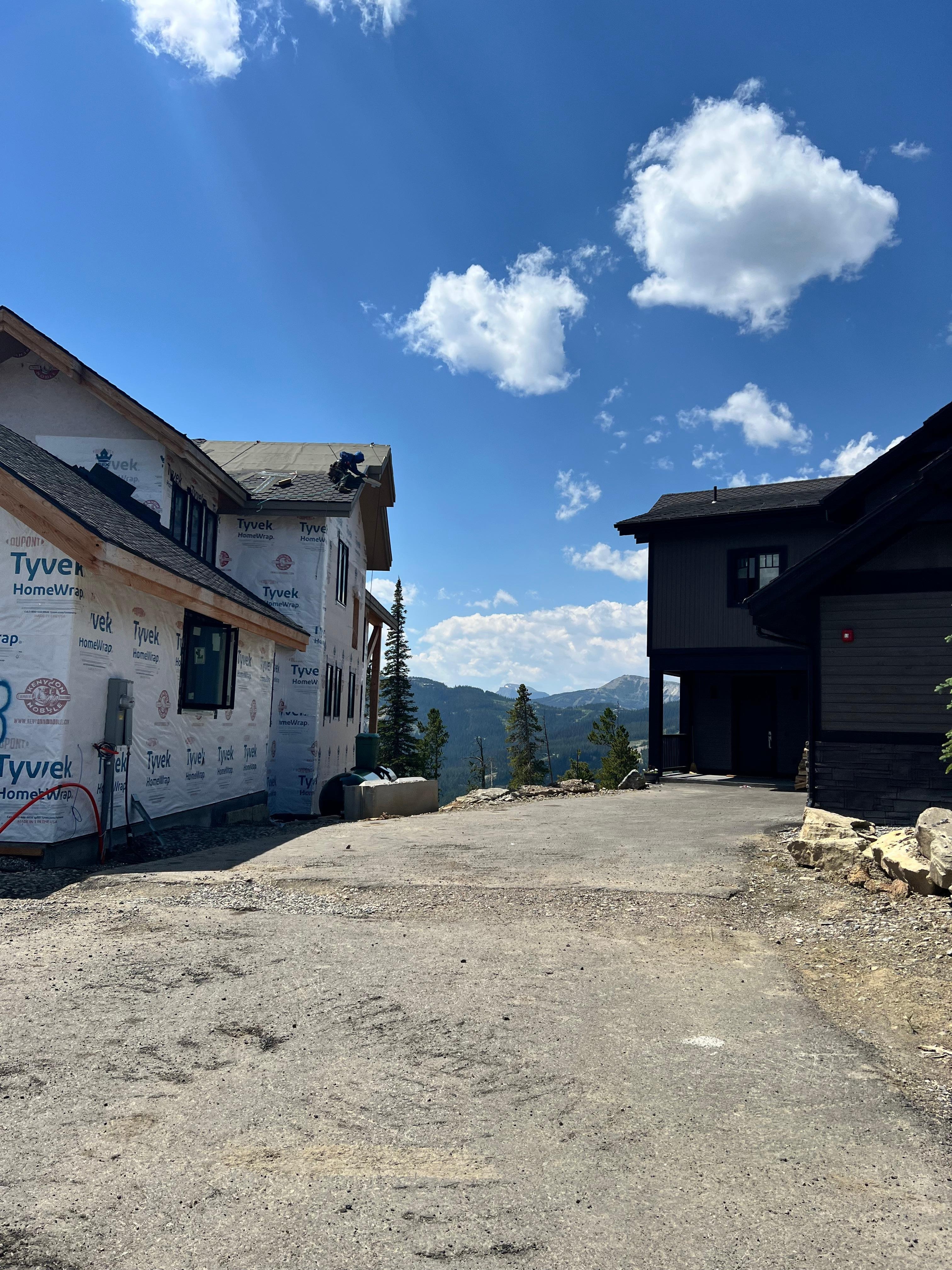 This is how close the house is from construction 