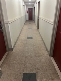 Dirt stained corridor