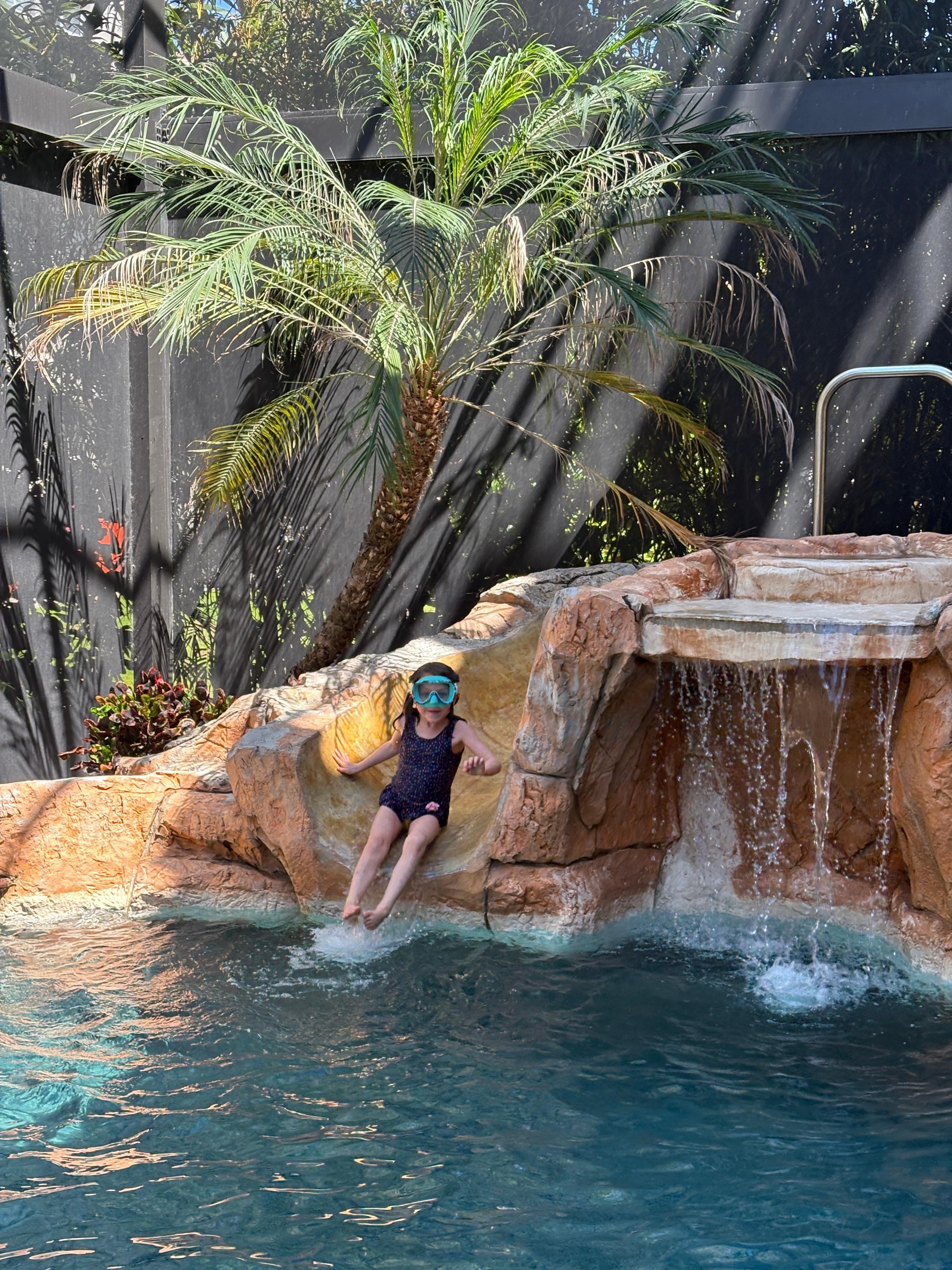 Great pool once they turned up the heat