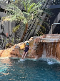 Great pool once they turned up the heat