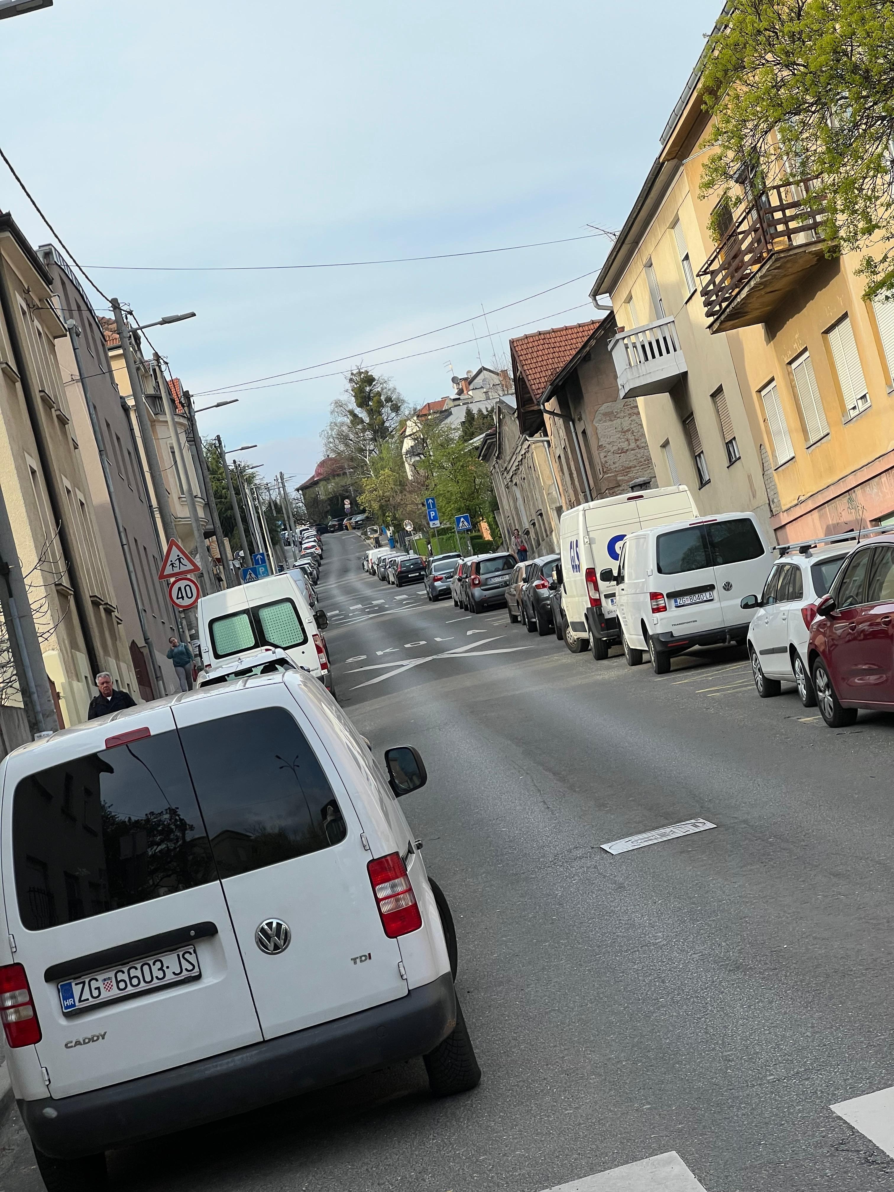 View from the bottom of the hill