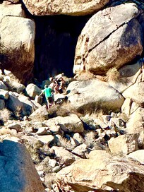 Hiking to the cave!!!