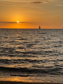 Sunset from the beach that is there!