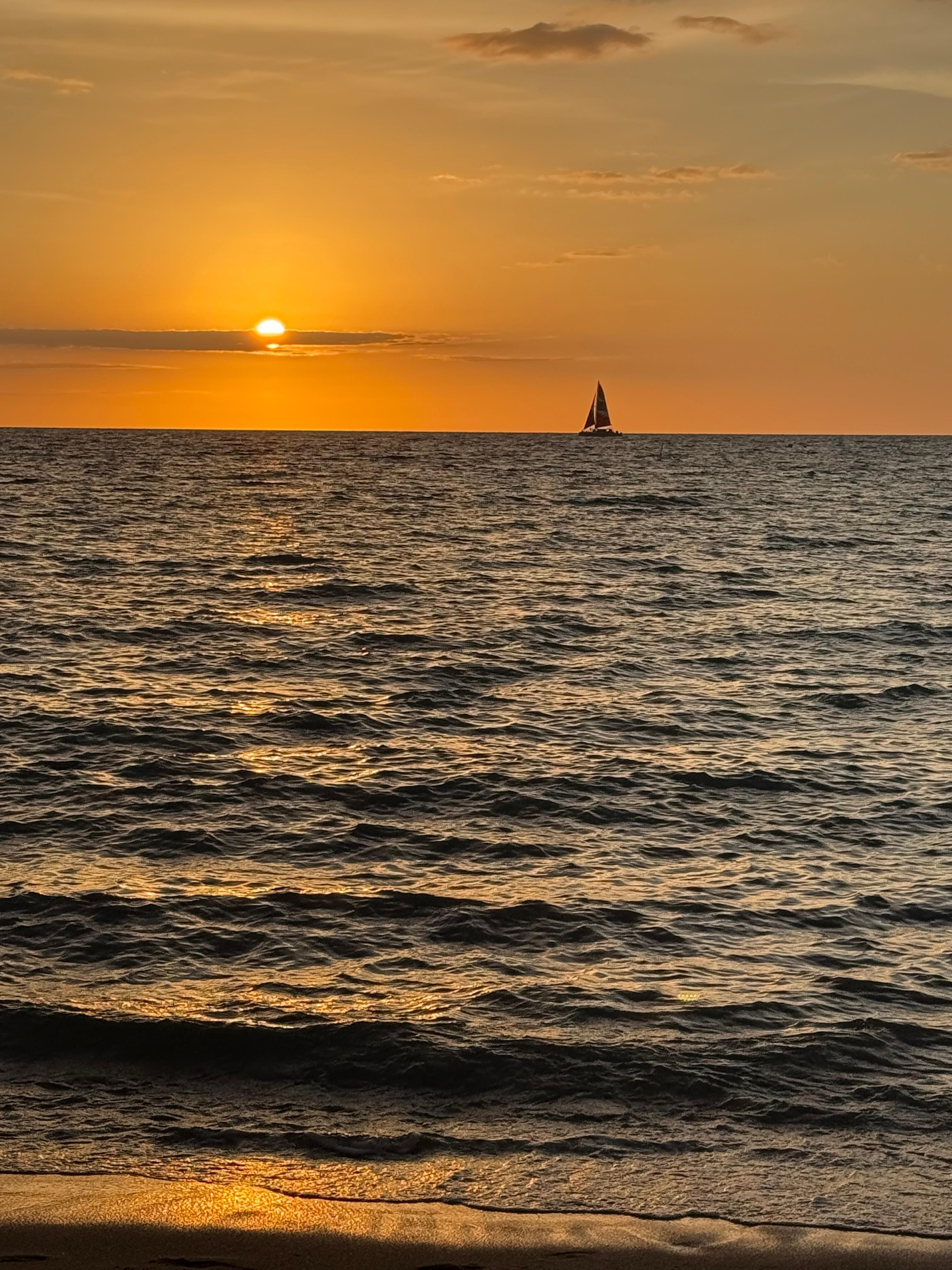 Sunset from the beach that is there!