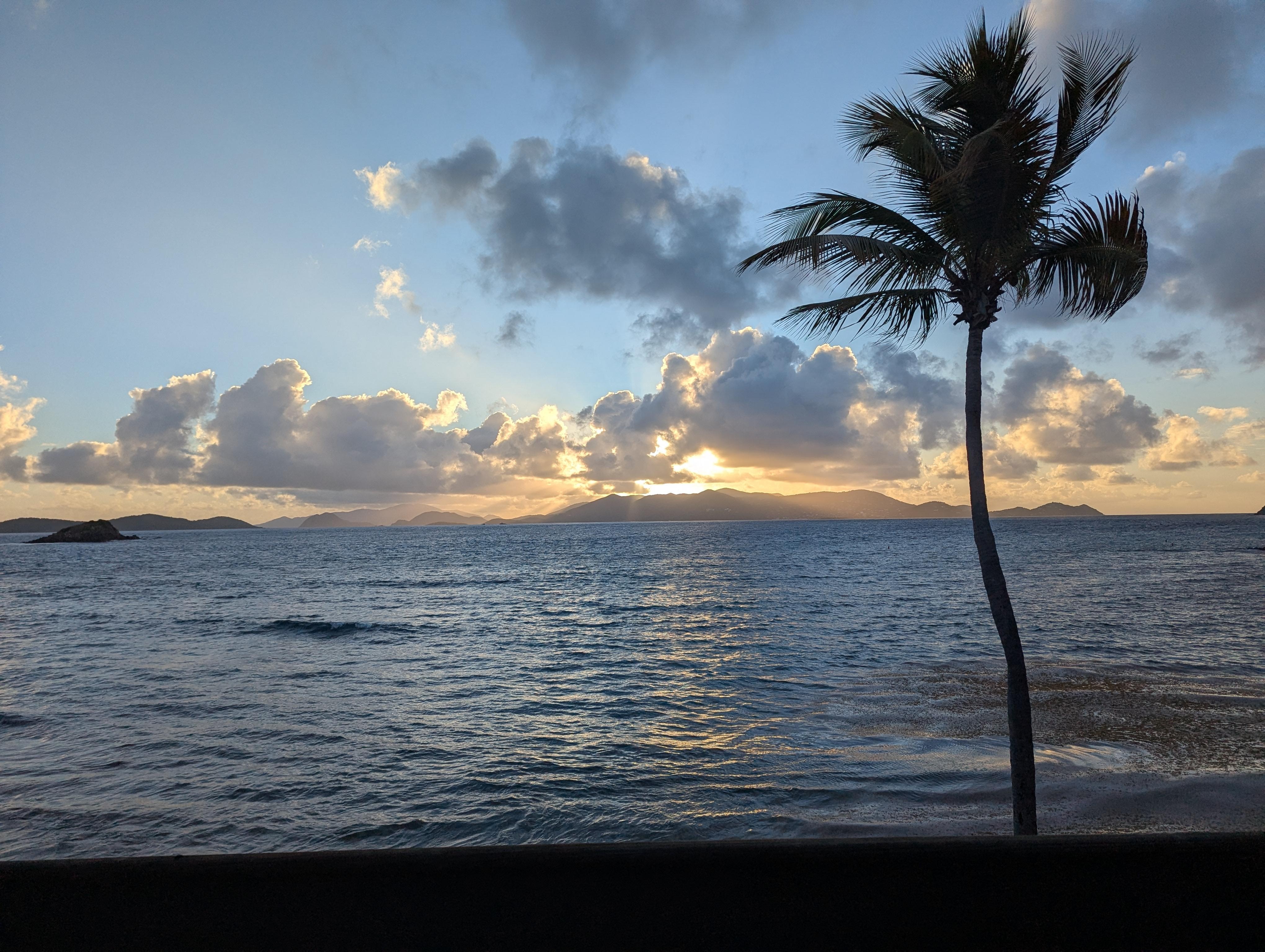 This is the view from the deck in the morning.