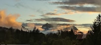 Der Abendhimmel vom Balkon der Fewo Winklmoos