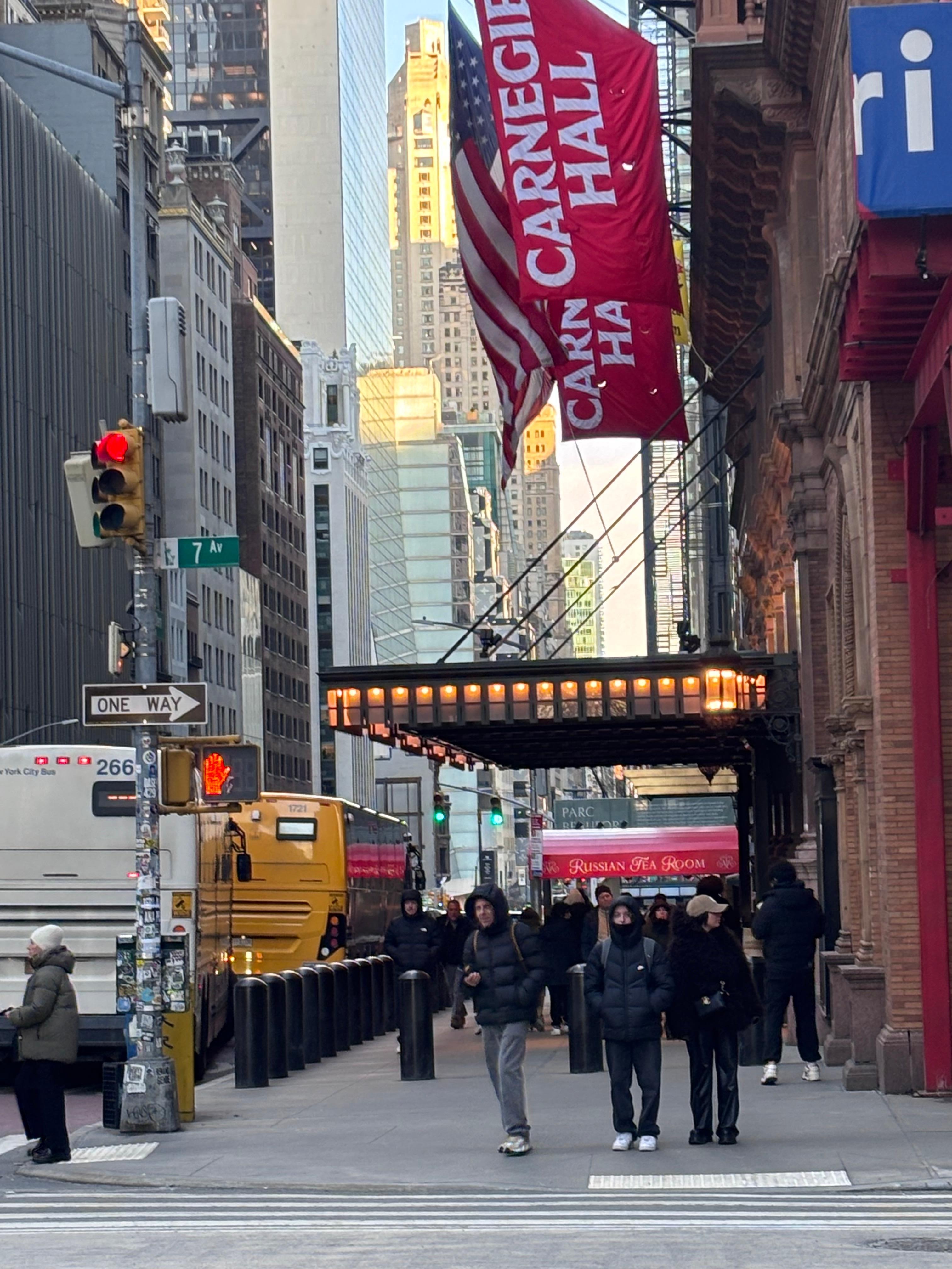 Hotel across from Carnegie Hall. 