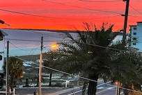 Sunset from the balcony.