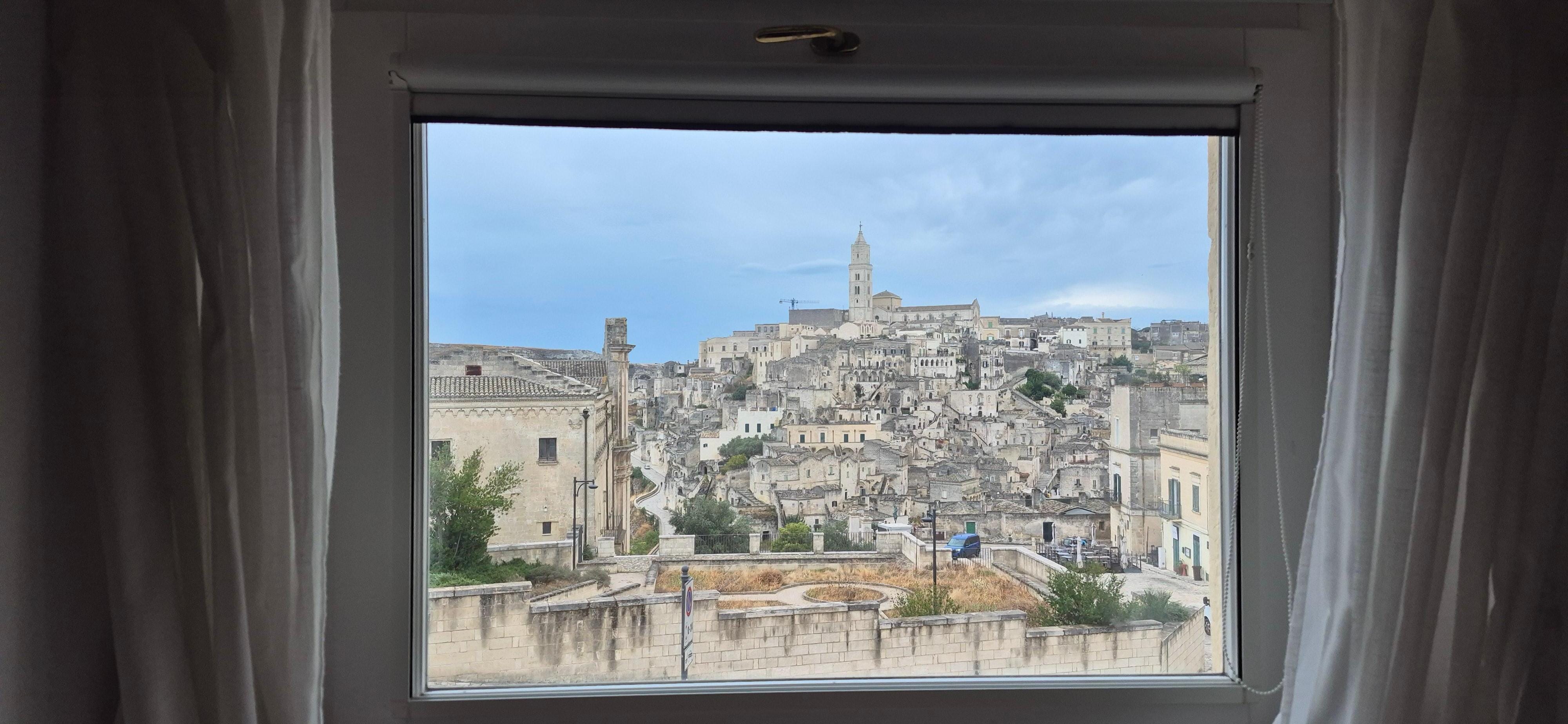 View from our window. Looks like a drawing, but it's real! Unbelievable!