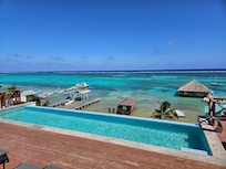 The pool on the top floor