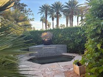 Private spa in the backyard