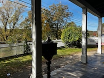 Morning view from the front porch - while having coffee
