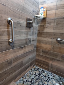 Loved this walk-in shower!